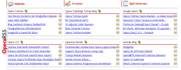 Opera RSS